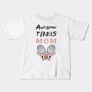 US Open Tennis Mom Racket and Ball Kids T-Shirt